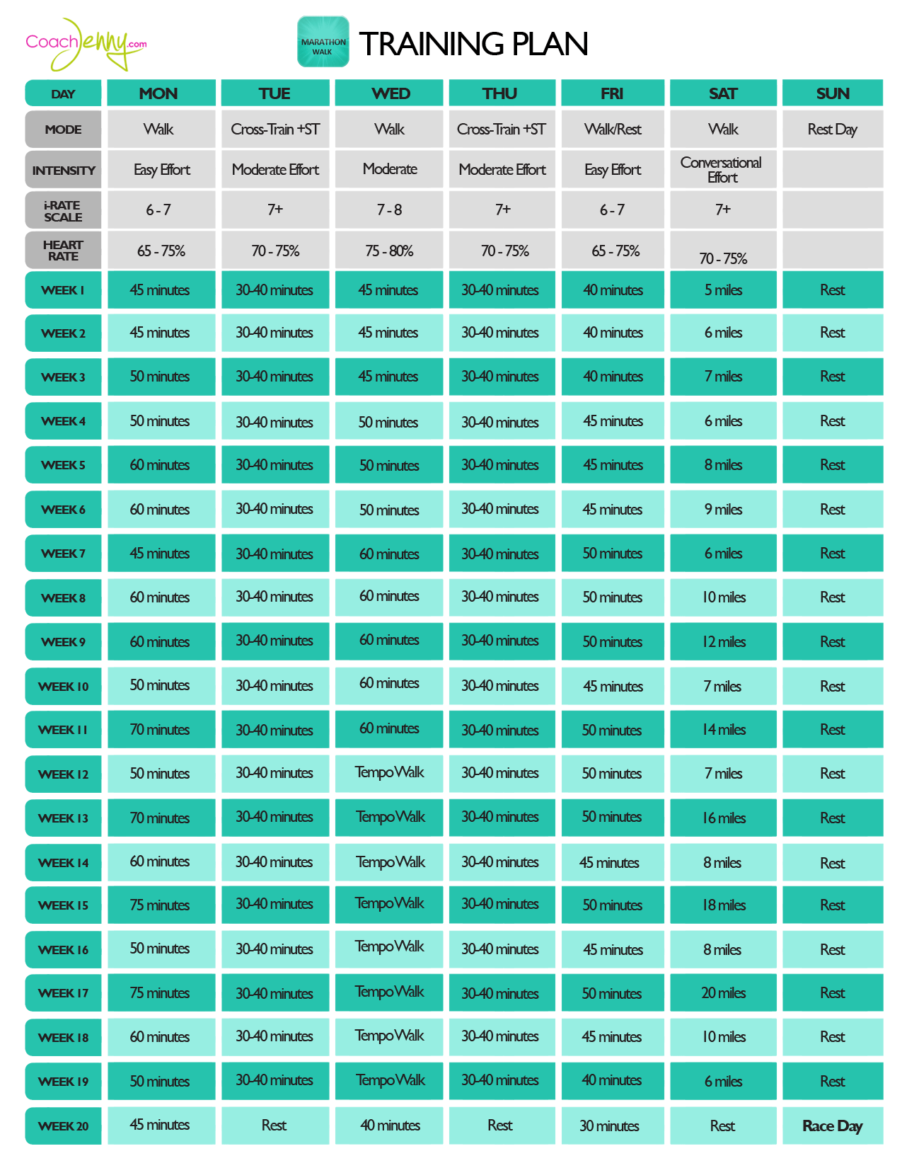 Marathon Training Plan